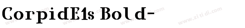 CorpidE1s Bold字体转换